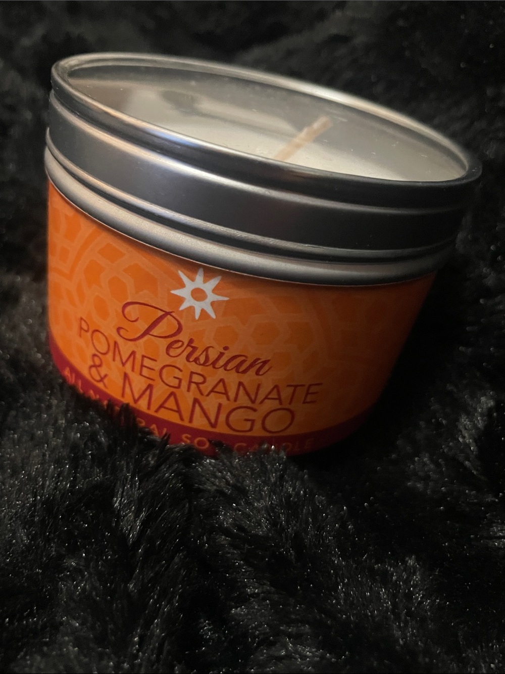 Persian Pomegranate & Mango Scented Tin Candle - Orange